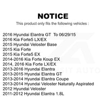 Charger l&#39;image dans la galerie, Front Rear Brake Rotor Ceramic Pad Kit For Hyundai Elantra Kia Forte Veloster GT