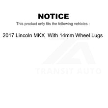 Load image into Gallery viewer, Front Rear Brake Rotor Ceramic Pad Kit For 2017 Lincoln MKX With 14mm Wheel Lugs