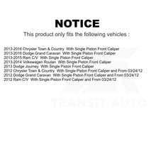 Charger l&#39;image dans la galerie, Front Rear Brake Rotor &amp; Ceramic Pad Kit For Dodge Grand Caravan Chrysler Town