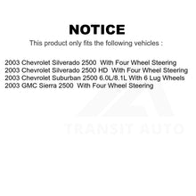 Load image into Gallery viewer, Front Rear Brake Rotors Ceramic Pad Kit For Chevrolet Silverado 2500 HD Suburban