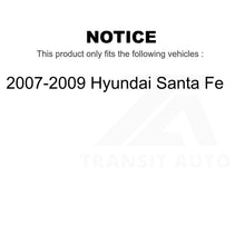 Charger l&#39;image dans la galerie, Front Rear Disc Brake Rotors And Ceramic Pads Kit For 2007-2009 Hyundai Santa Fe