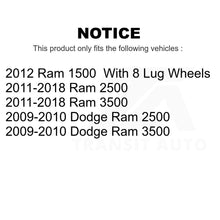 Charger l&#39;image dans la galerie, Front Rear Disc Brake Rotors And Ceramic Pads Kit For Ram 2500 3500 1500 Dodge