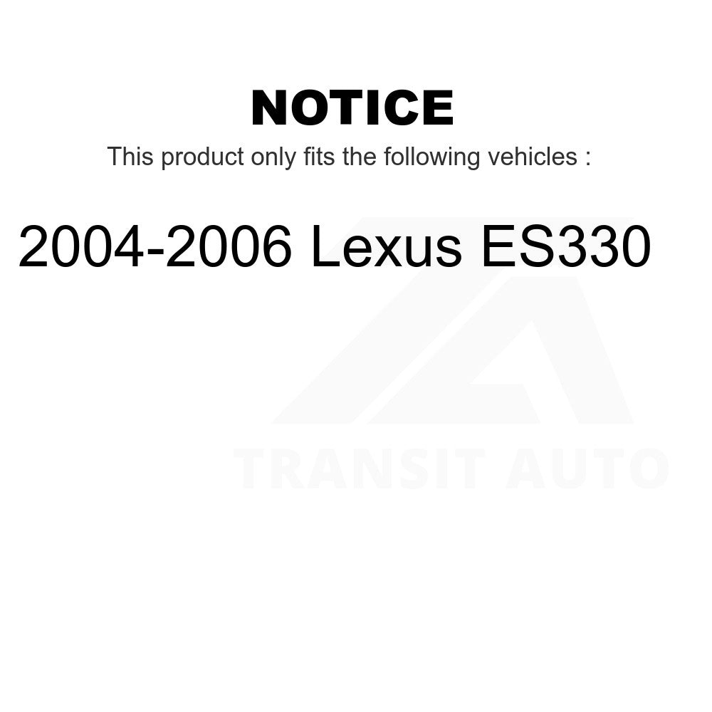 Front Rear Disc Brake Rotors And Ceramic Pads Kit For 2004-2006 Lexus ES330