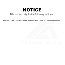 Load image into Gallery viewer, Rear Brake Drum Shoes Kit For GMC Yukon 2 doors with 4WD With 11&quot; Diameter