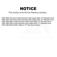 Charger l&#39;image dans la galerie, Rear Brake Drum Shoes Kit For Chevrolet K1500 Suburban C1500 GMC P2500