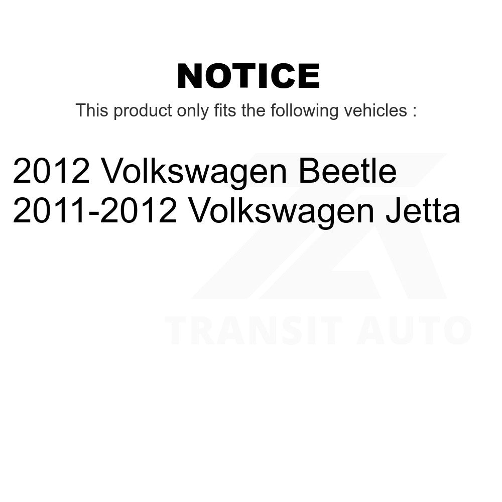 Rear Brake Drum Shoes Kit For Volkswagen Jetta Beetle