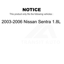 Charger l&#39;image dans la galerie, Rear Brake Drum Shoes Spring And Cylinders Kit For 2003-2006 Nissan Sentra 1.8L