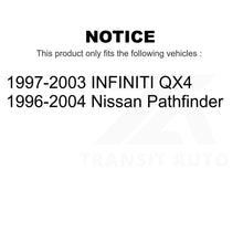 Charger l&#39;image dans la galerie, Rear Brake Drum Shoes And Spring Kit For Nissan Pathfinder Infiniti QX4 INFINITI