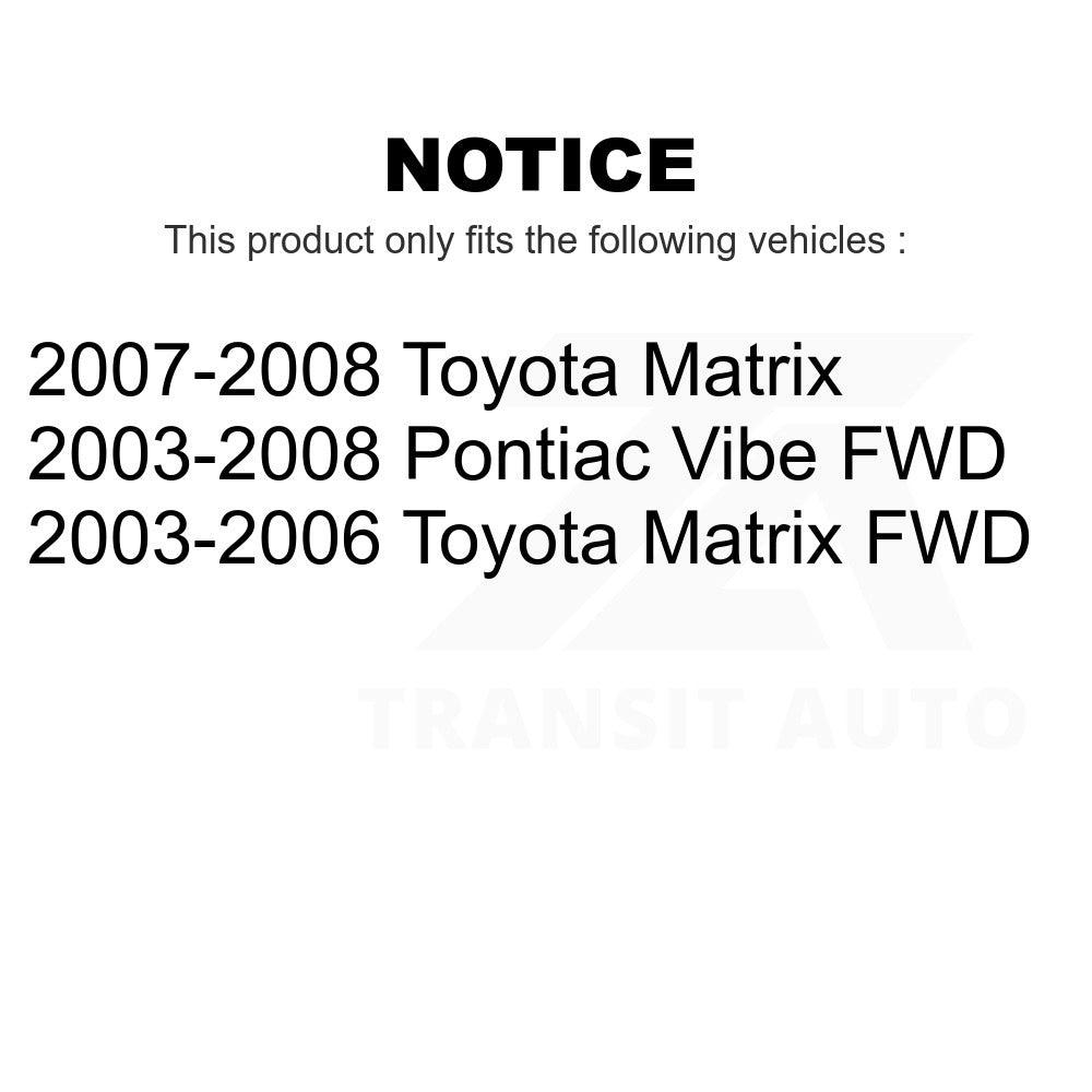 Rear Brake Drum Shoes And Spring Kit For Toyota Matrix Pontiac Vibe ...