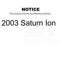 Charger l&#39;image dans la galerie, Rear Brake Drum Shoes Spring And Cylinders Kit For 2003 Saturn Ion