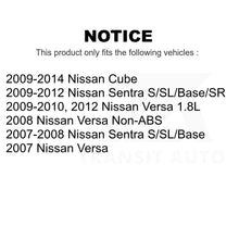 Charger l&#39;image dans la galerie, Rear Brake Drum Shoes Spring And Cylinders Kit For Nissan Sentra Versa Cube