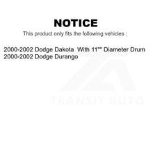 Load image into Gallery viewer, Rear Brake Drum Shoes Spring And Cylinders Kit (6Pc) For Dodge Dakota Durango