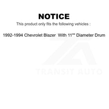 Charger l&#39;image dans la galerie, Rear Brake Drum Shoes And Spring Kit For Chevrolet Blazer With 11&quot; Diameter