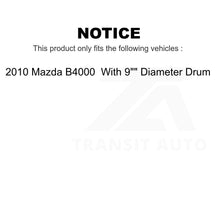 Charger l&#39;image dans la galerie, Rear Brake Drum Shoes And Spring Kit For 2010 Mazda B4000 With 9&quot; Diameter