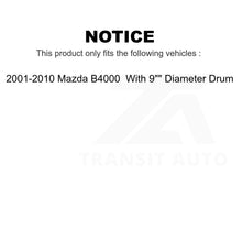 Load image into Gallery viewer, Rear Brake Drum Shoes Kit For 2001-2010 Mazda B4000 With 9&quot; Diameter