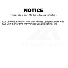 Charger l&#39;image dans la galerie, Rear Brake Drum Shoes Kit For 2008-2008 Chevrolet Silverado 1500 GMC Sierra