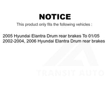 Charger l&#39;image dans la galerie, Rear Brake Drum Shoes Spring &amp; Cylinder Kit For Hyundai Elantra rear brakes