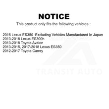 Charger l'image dans la galerie, Front Rear Ceramic Brake Pads And Parking Shoes Kit For Toyota Camry Lexus ES350