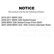 Charger l&#39;image dans la galerie, Front Rear Ceramic Brake Pads And Parking Shoes Kit For BMW 328i 323i