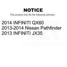 Charger l&#39;image dans la galerie, Front Rear Ceramic Brake Pads &amp; Parking Shoes Kit For Nissan Pathfinder INFINITI