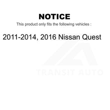 Load image into Gallery viewer, Front Rear Ceramic Brake Pads And Parking Shoes Kit For Nissan Quest