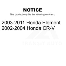 Load image into Gallery viewer, Front Rear Ceramic Brake Pads And Parking Shoes Kit For Honda CR-V Element