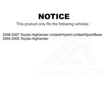 Load image into Gallery viewer, Front Rear Ceramic Brake Pads And Parking Shoes Kit For Toyota Highlander