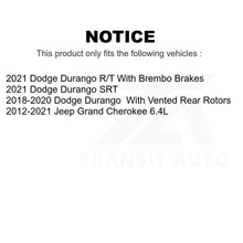 Charger l&#39;image dans la galerie, Front Rear Ceramic Brake Pads And Parking Shoe Kit For Jeep Grand Cherokee Dodge