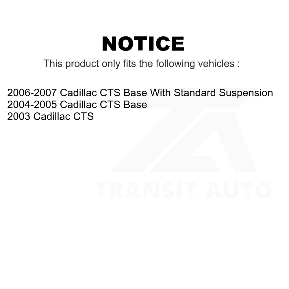 Front Rear Ceramic Brake Pads And Parking Shoes Kit For Cadillac CTS