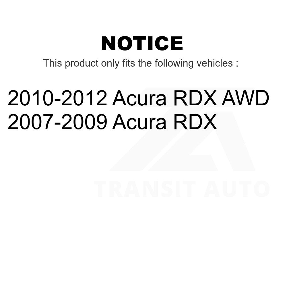 Front Rear Ceramic Brake Pads And Parking Shoes Kit For Acura RDX