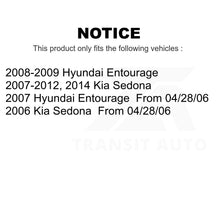 Load image into Gallery viewer, Front Rear Ceramic Brake Pads Parking Shoes Kit For Kia Sedona Hyundai Entourage