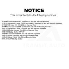 Load image into Gallery viewer, Front Rear Ceramic Brake Pads &amp; Parking Shoes Kit For Jeep Dodge Caliber Compass