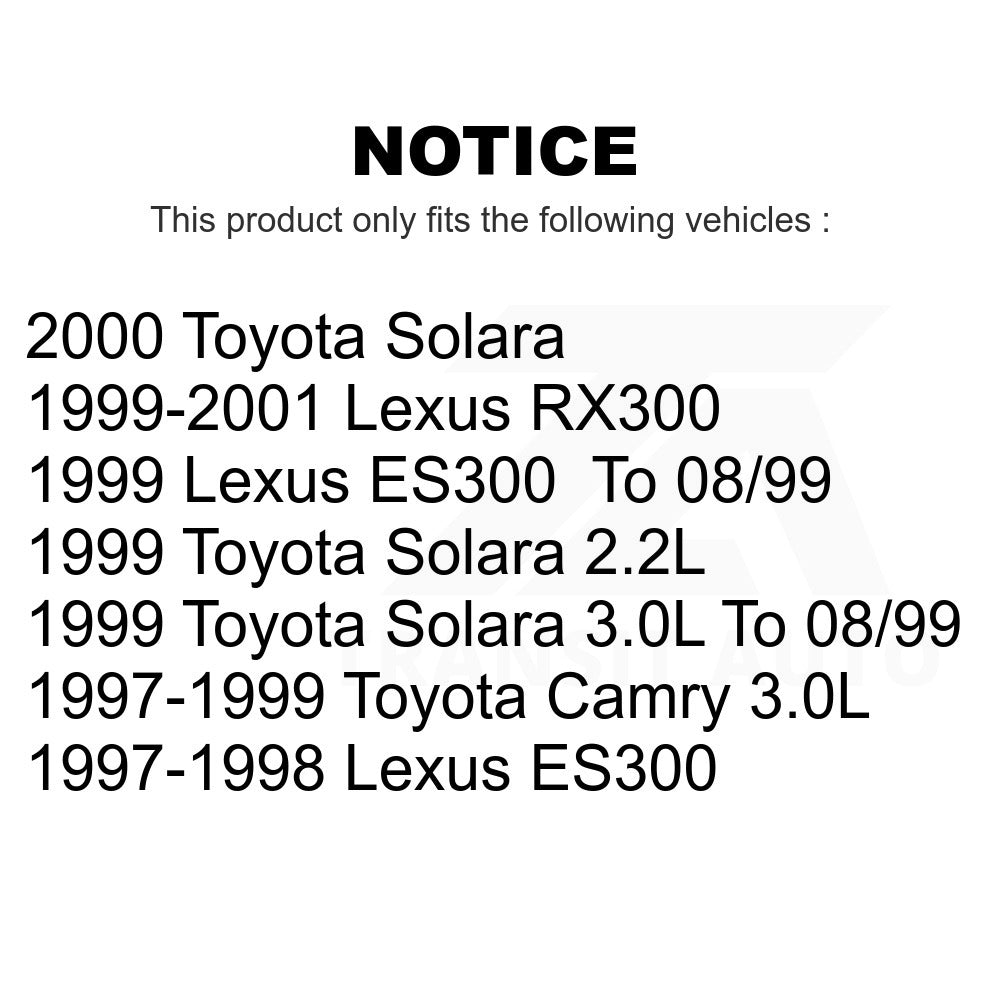 Front Rear Ceramic Brake Pads And Parking Shoes Kit For Toyota Camry Lexus RX300