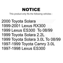 Charger l'image dans la galerie, Front Rear Ceramic Brake Pads And Parking Shoes Kit For Toyota Camry Lexus RX300