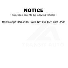 Charger l&#39;image dans la galerie, Front Rear Ceramic Brake Pads And Drum Shoes Kit For Dodge Ram 2500