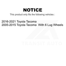 Load image into Gallery viewer, Front Rear Ceramic Brake Pads And Drum Shoes Kit For Toyota Tacoma