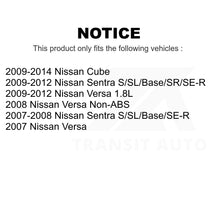 Load image into Gallery viewer, Front Rear Ceramic Brake Pads And Drum Shoes Kit For Nissan Sentra Versa Cube