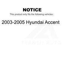 Load image into Gallery viewer, Front Rear Ceramic Brake Pads And Drum Shoes Kit For 2003-2005 Hyundai Accent