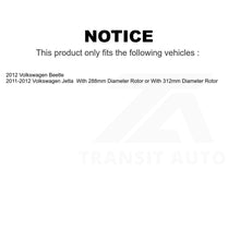 Load image into Gallery viewer, Front Rear Ceramic Brake Pads And Drum Shoes Kit For Volkswagen Jetta Beetle