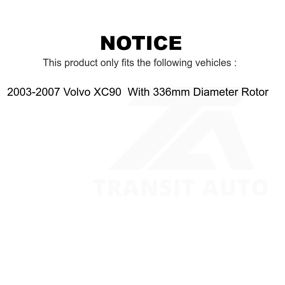 Front Ceramic Brake Pads And Rear Parking Shoes Kit For Volvo XC90