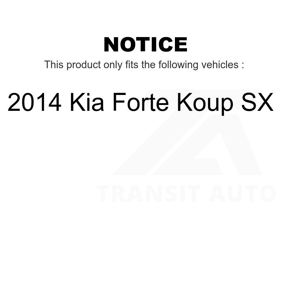 Front Ceramic Brake Pads And Rear Parking Shoes Kit For 2014 Kia Forte Koup SX