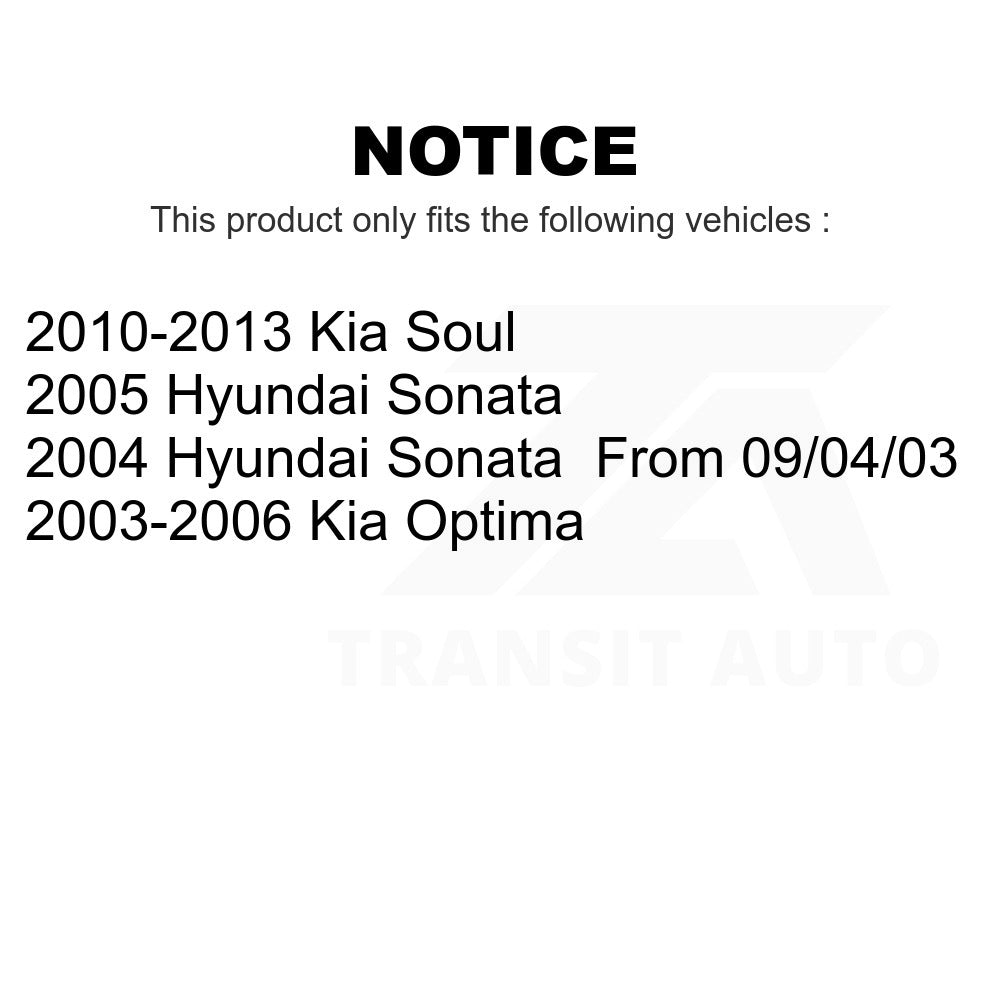 Front Ceramic Brake Pads And Rear Parking Shoes Kit For Kia Soul Hyundai Sonata