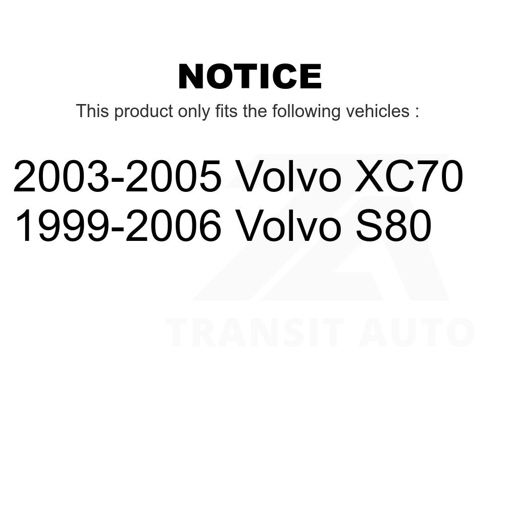 Front Ceramic Brake Pads And Rear Parking Shoes Kit For Volvo S80 XC70