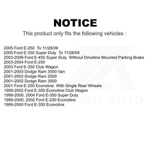 Load image into Gallery viewer, Front Ceramic Brake Pads Rear Parking Shoe Kit For Ford Dodge Ram 2500 E-250 Van