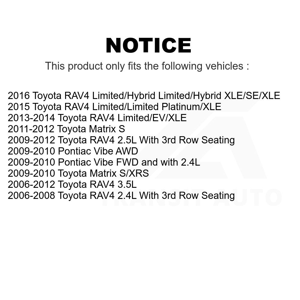 Front Ceramic Brake Pads & Rear Parking Shoes Kit For Toyota RAV4 Matrix Pontiac