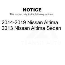 Charger l&#39;image dans la galerie, Front Ceramic Brake Pads And Rear Parking Shoes Kit For Nissan Altima