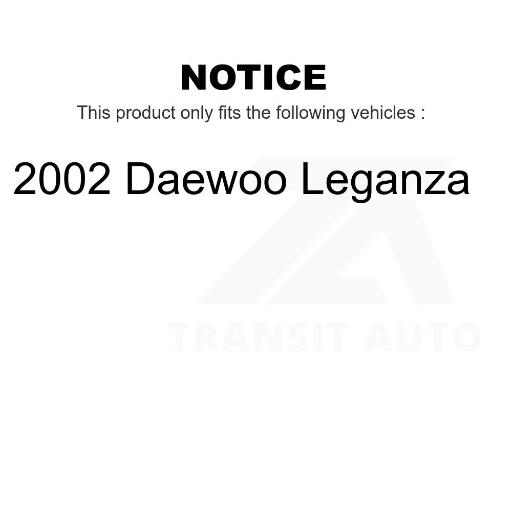 Front Ceramic Brake Pads And Rear Parking Shoes Kit For 2002 Daewoo Leganza