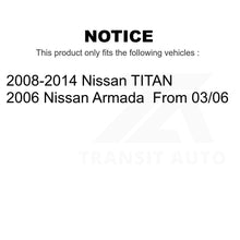 Charger l&#39;image dans la galerie, Front Ceramic Brake Pads And Rear Parking Shoe Kit For Nissan Titan Armada TITAN