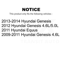 Load image into Gallery viewer, Front Ceramic Brake Pads And Rear Parking Shoes Kit For Hyundai Genesis Equus