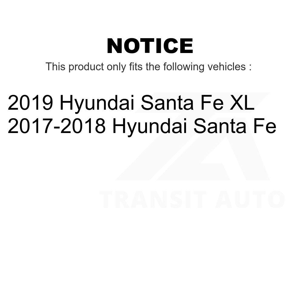 Front Ceramic Brake Pads And Rear Parking Shoes Kit For Hyundai Santa Fe XL